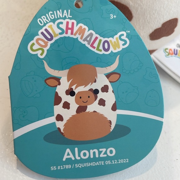 NWT 5” Alonzo the Highland Cow Squishmallow - Picture 3 of 4